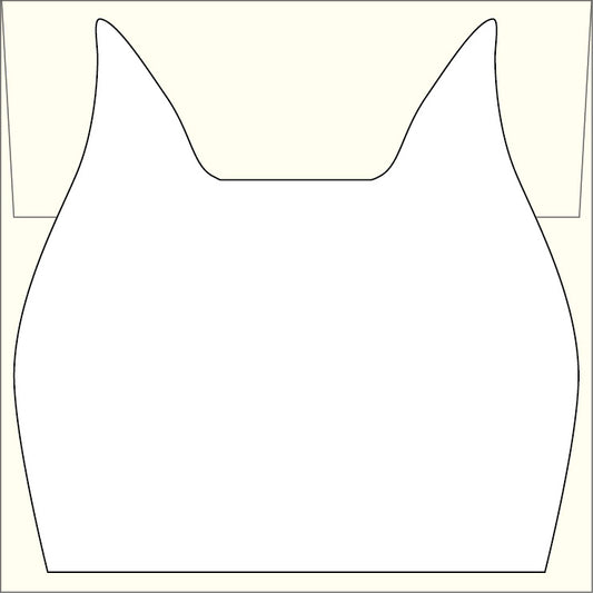 ねこかんむりポストカード《ナチュラル》