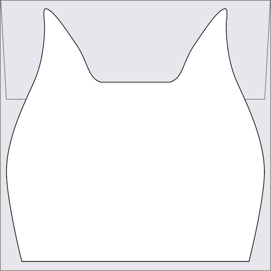ねこかんむりポストカード《グレー》